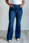 Judy Blue Mavis High Rise Side Seam Detail Flare Trouser Jeans