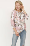 Floral Bottom Knot Tunic - Extra Sassy Size Exclusive