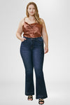 Kan Can High Rise Flare - Curvy Size Exclusive