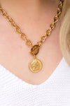 Coin Accent Chain Necklace