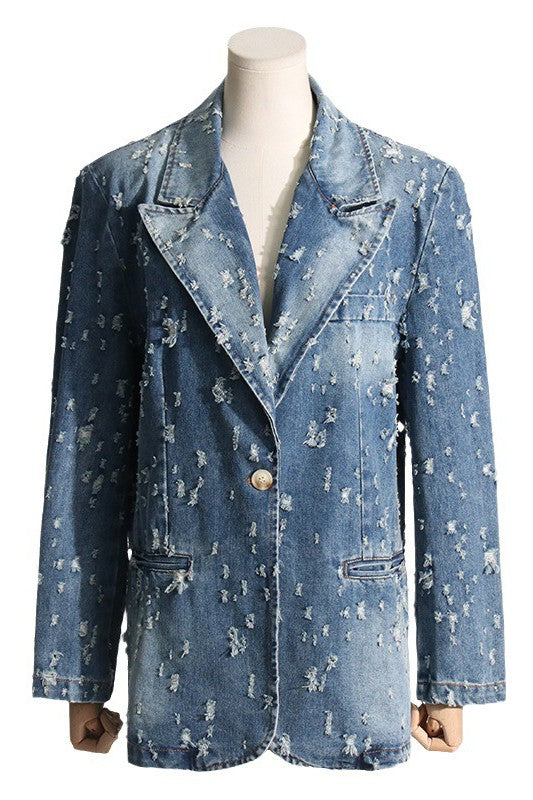 Denim Blazer Jacket