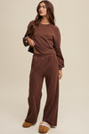 Knit Sweatshirt & Pants Athleisure Lounge Sets