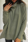 Cowl Neck Shift Tunic Top