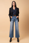 High Rise Relaxed Fit Wide Leg Trouser Jean