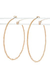 Dainty Texture Hoop Earrings