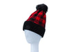 Buffalo Plaid Checkered Pom Pom Beanie