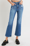 RISEN Tummy Control High Rise Crop Bootcut Jeans - Petite Length