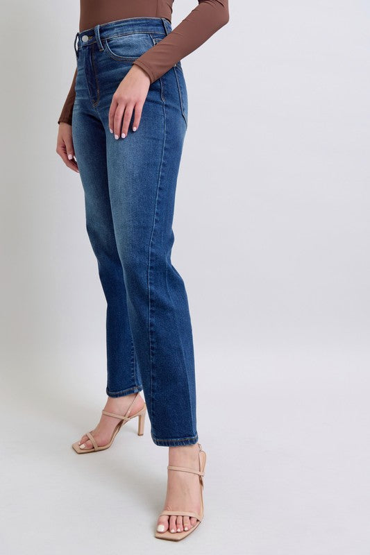 Judy Blue Traci Side Seam Detail Straight Jeans with Pockets