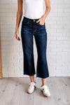 Judy Blue Madeline High Rise Cropped Wide Leg Jeans -petite length