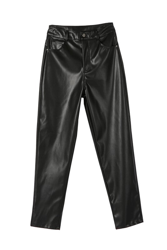 Vegan leather pants