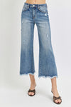 Risen High Rise Cropped Flare Jeans - Petite Length